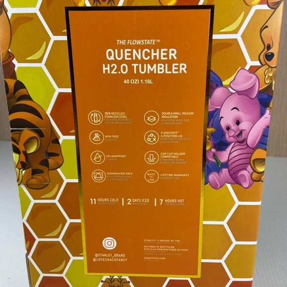 Stanley x LoveShackFancy Winnie the Pooh Honey Bee 40oz Limited Edition NIB - Picture 4 of 14